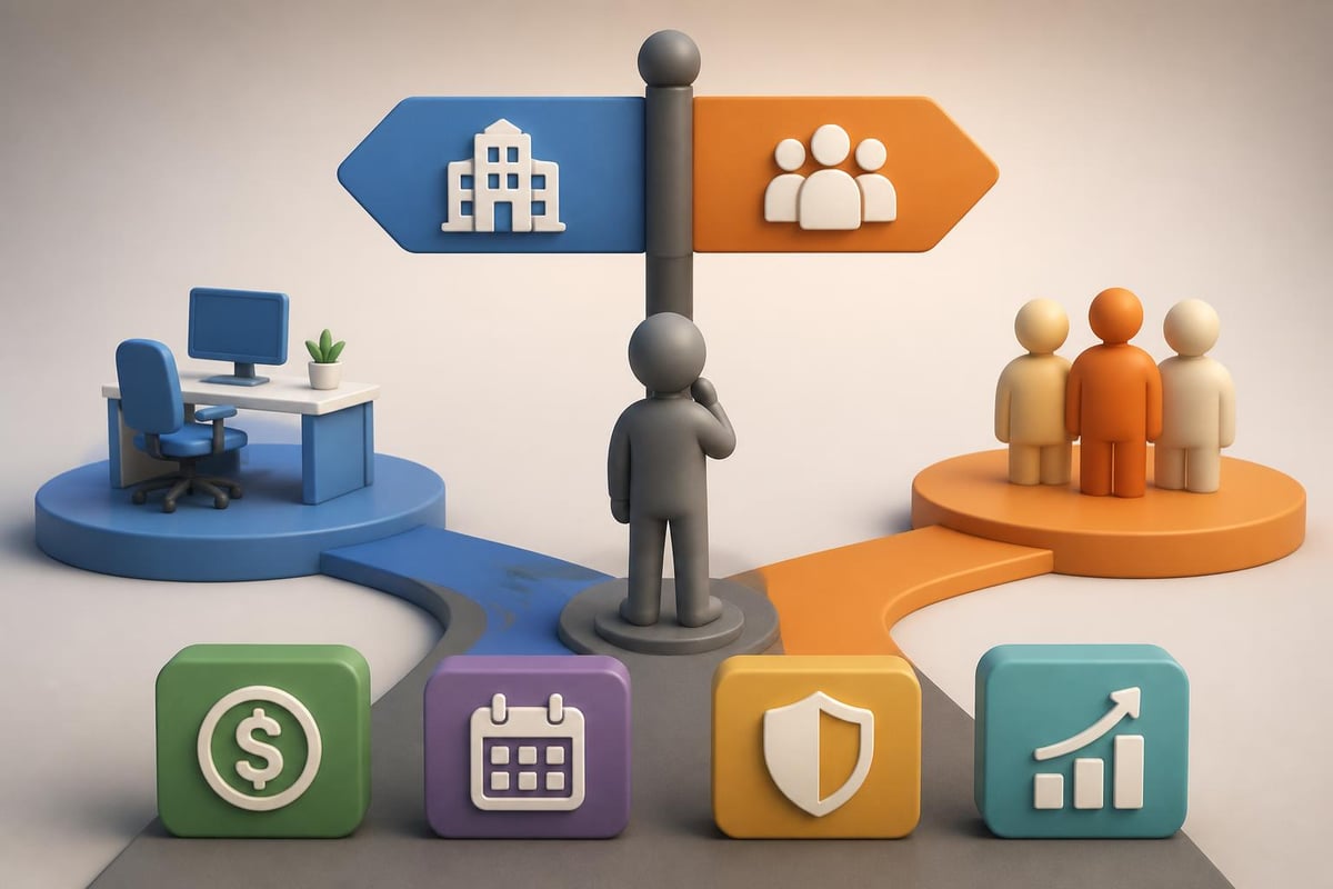 Internal versus external sales team comparison