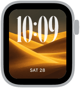 A selection from the Sunlit Dune Apple Watch face collection