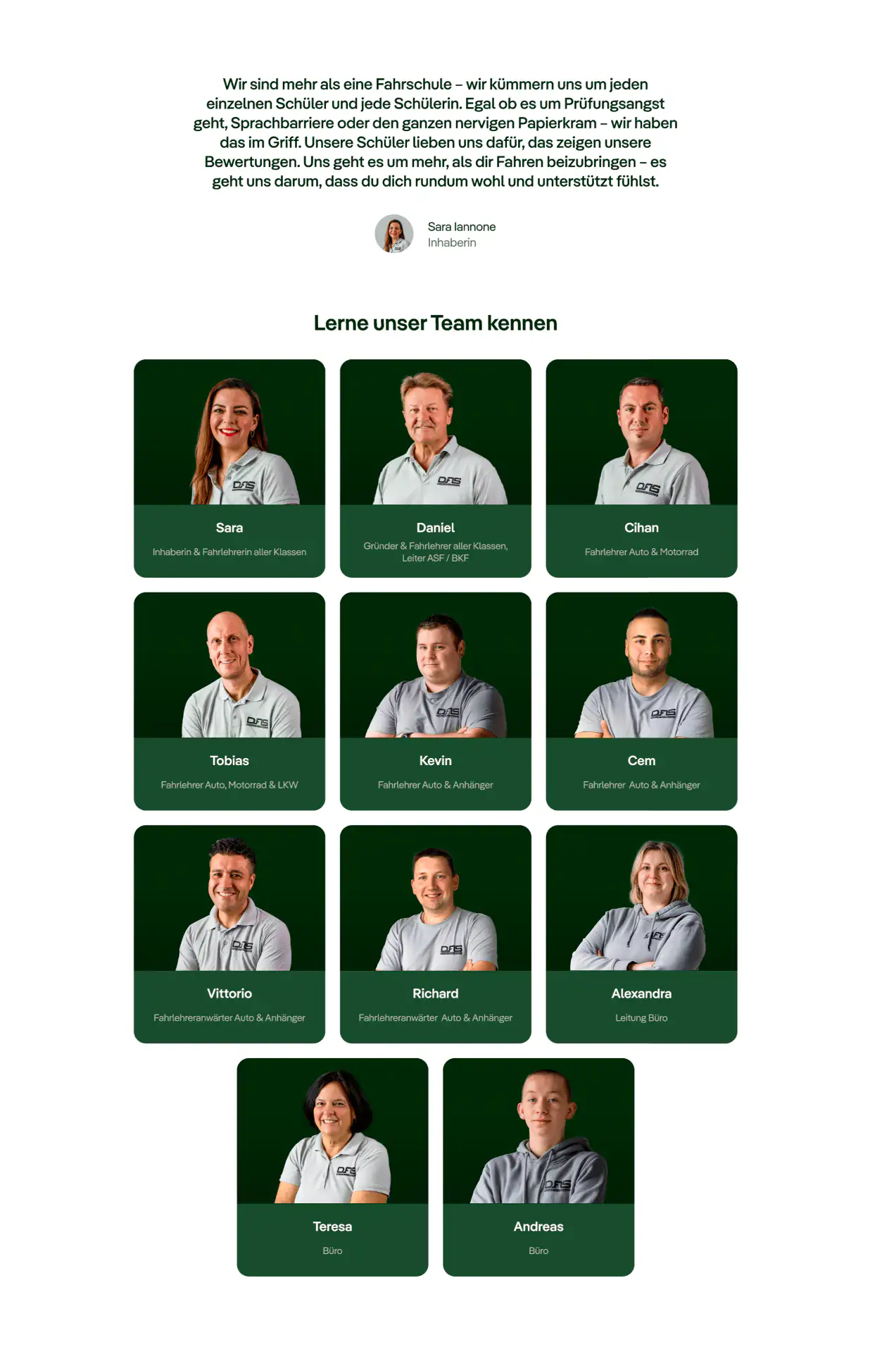 Screenshot von dem Projekt