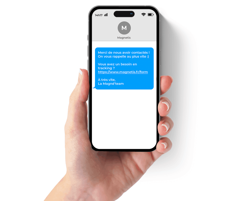 Mockup SMS automatique sur appel manqué