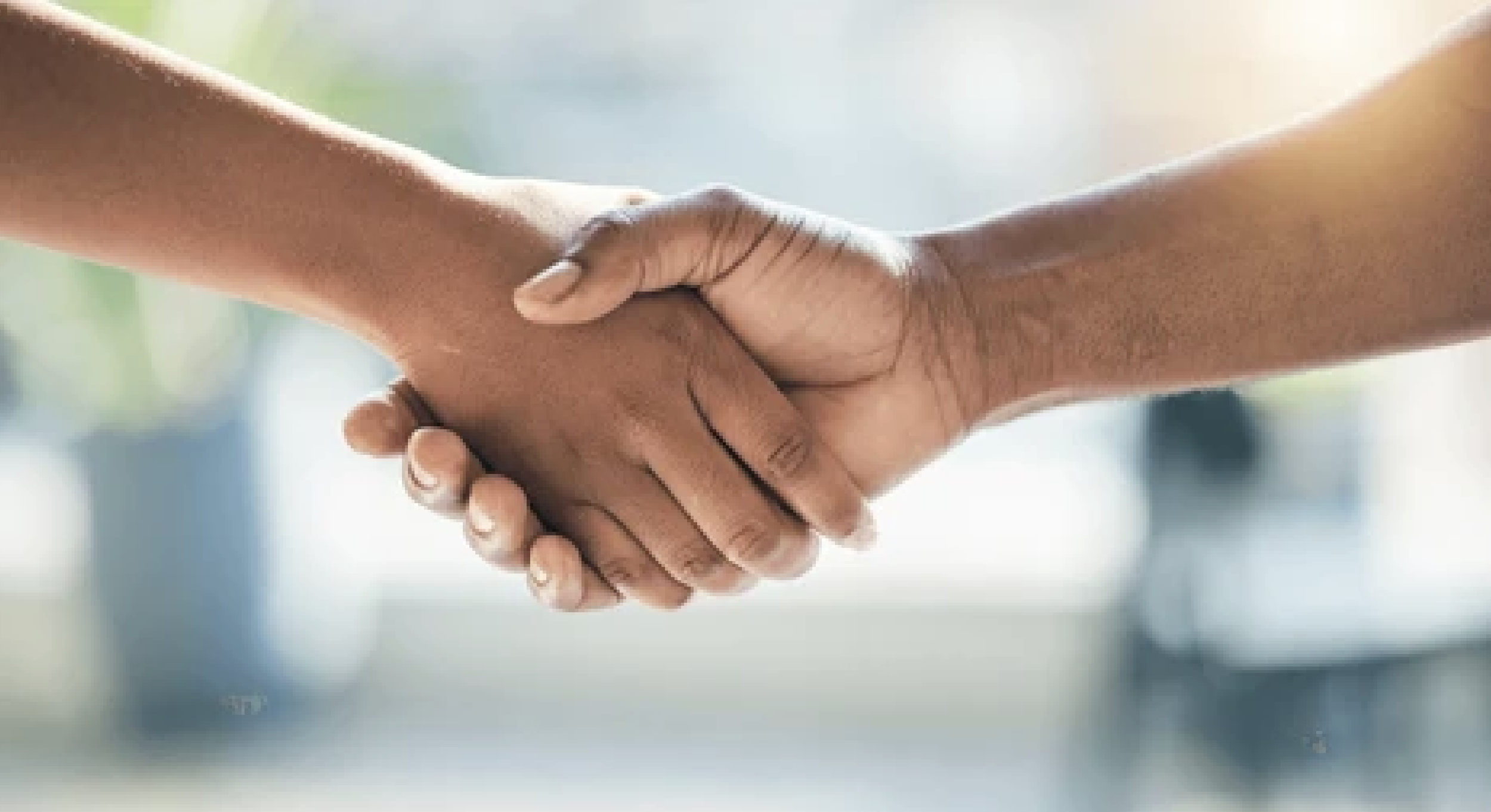 Handshake symbolizing partnership