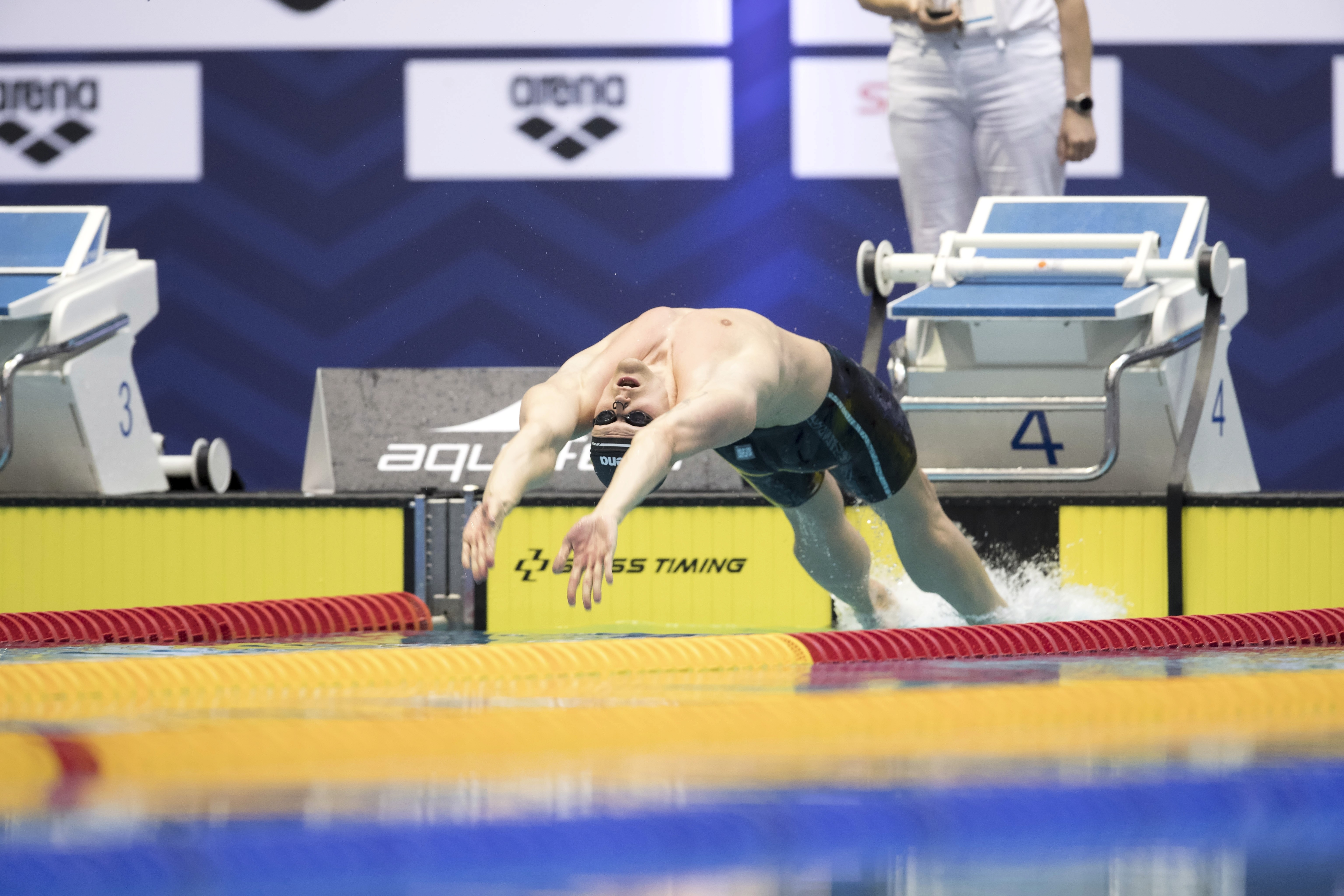 Marek beim Rückenstart