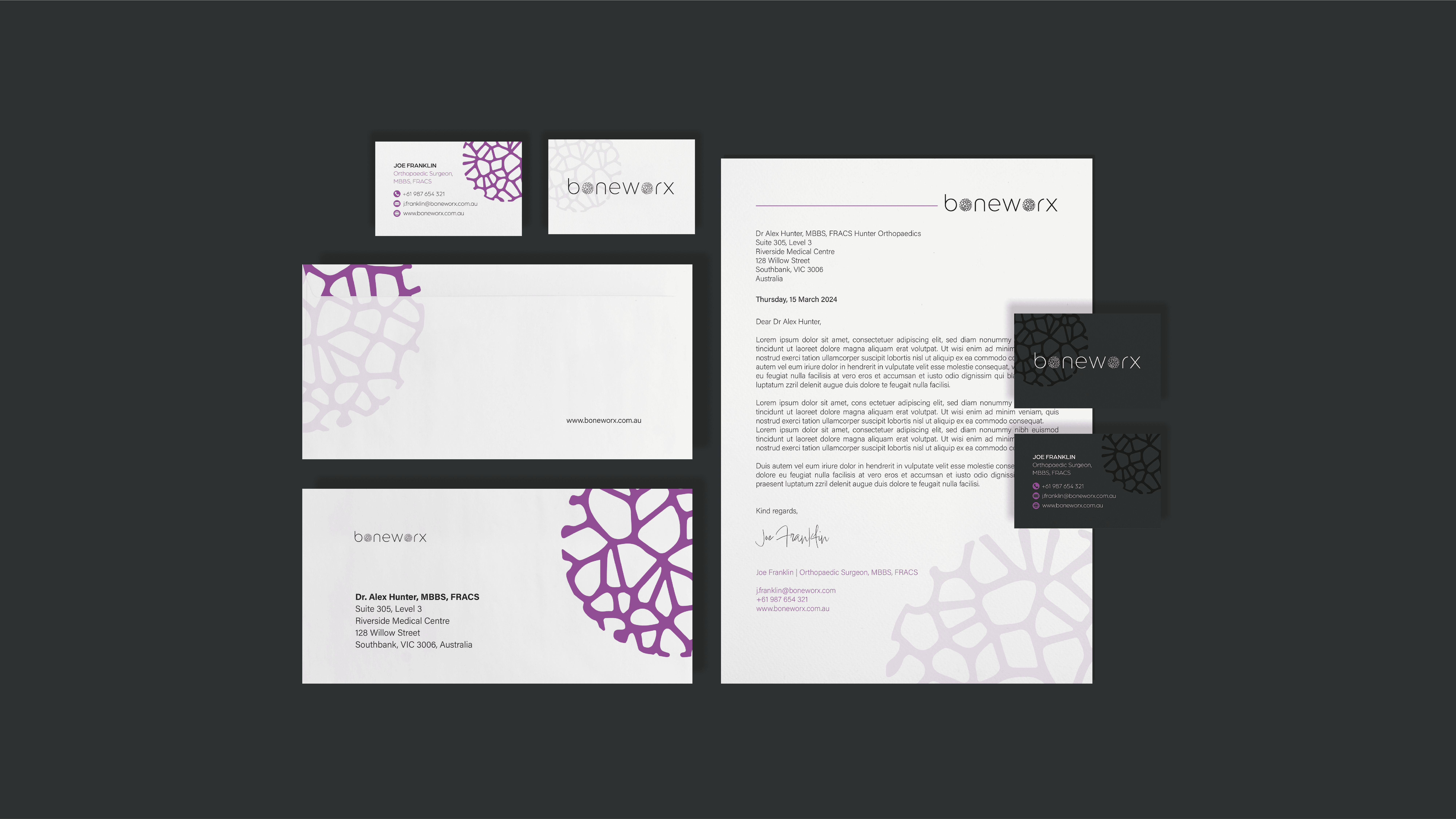 Modernes Schreibwarendesign für die Medizintechnik