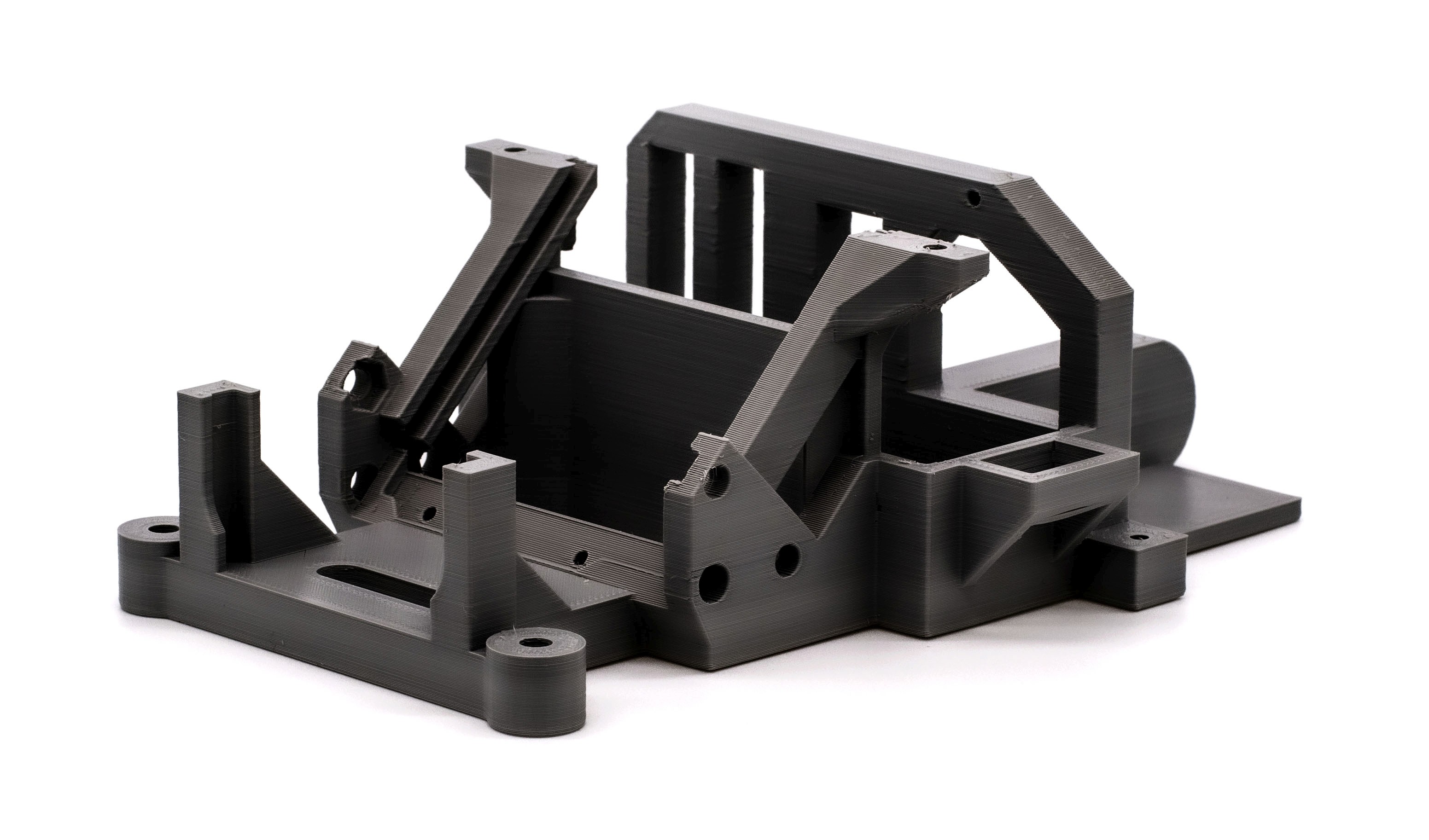 petg fdm 3d printed part black