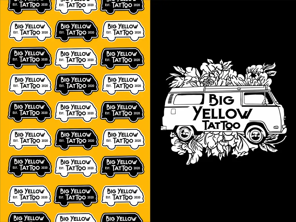 Big Yellow Tattoo Logo