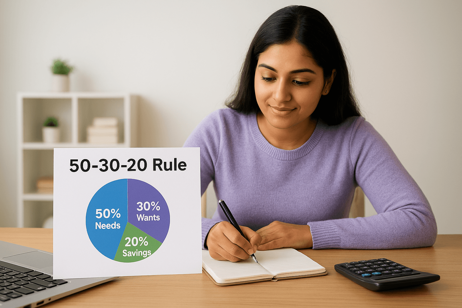 Start with the 50-30-20 rule
