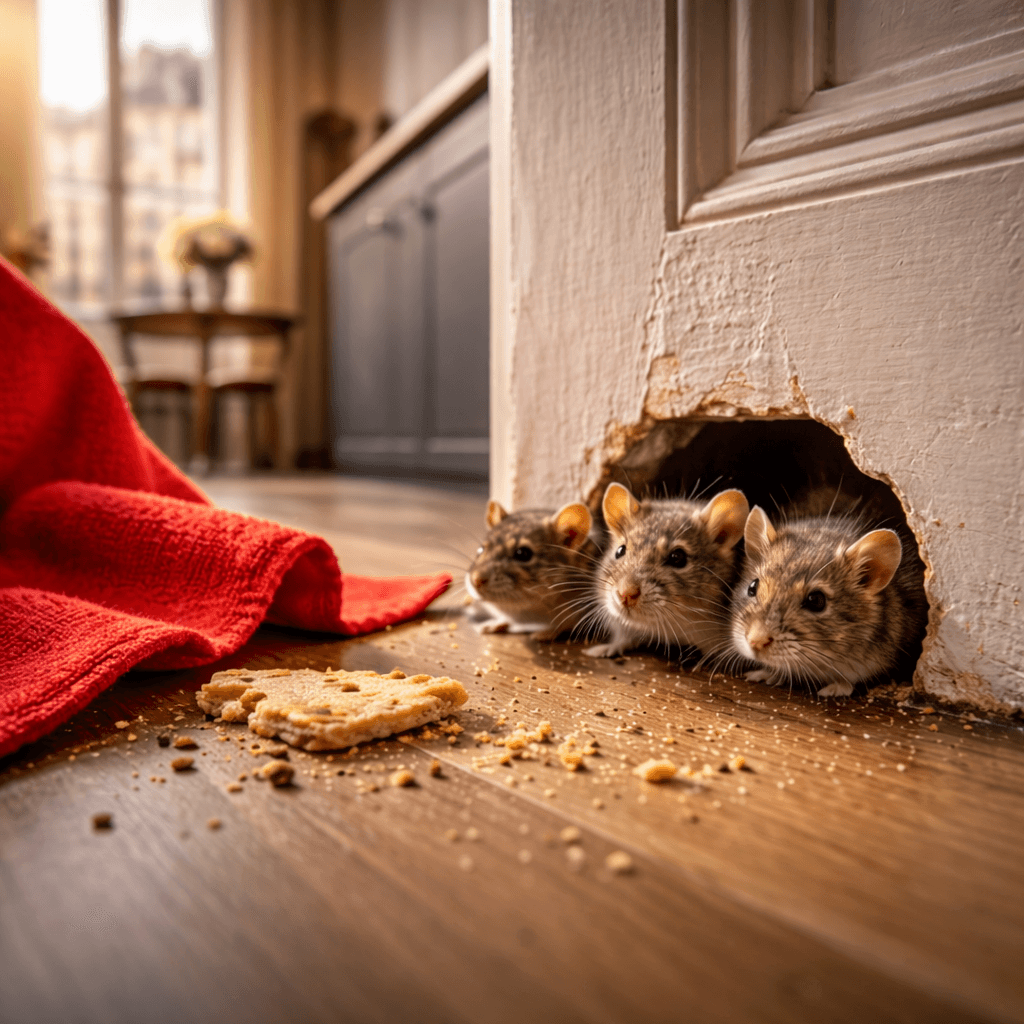 infestation de souris dans un appartement à Paris