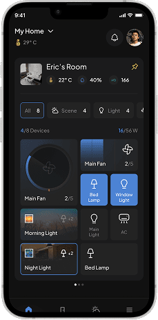 Final UI home screen