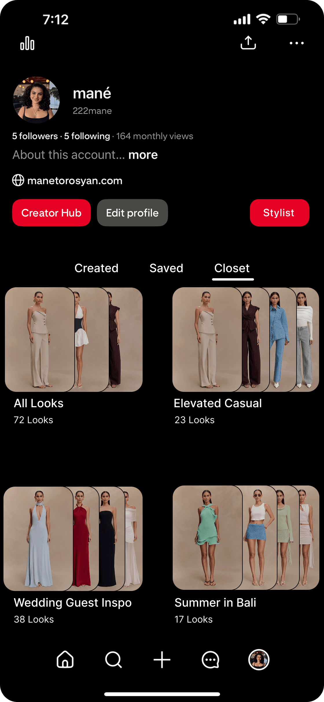 Three frames to show the UI of Pinterest's New Feature UI. A person wearing headphones sits at a desk with a large curved monitor displaying graphic design software, surrounded by a laptop, smartphone, and potted plant, creating a modern workspace setup.