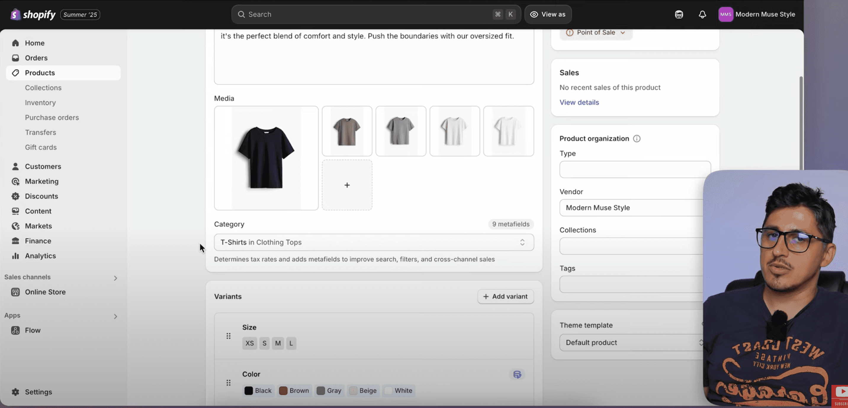 How to add Color Swatches to Shopify Add a Category to Your Product