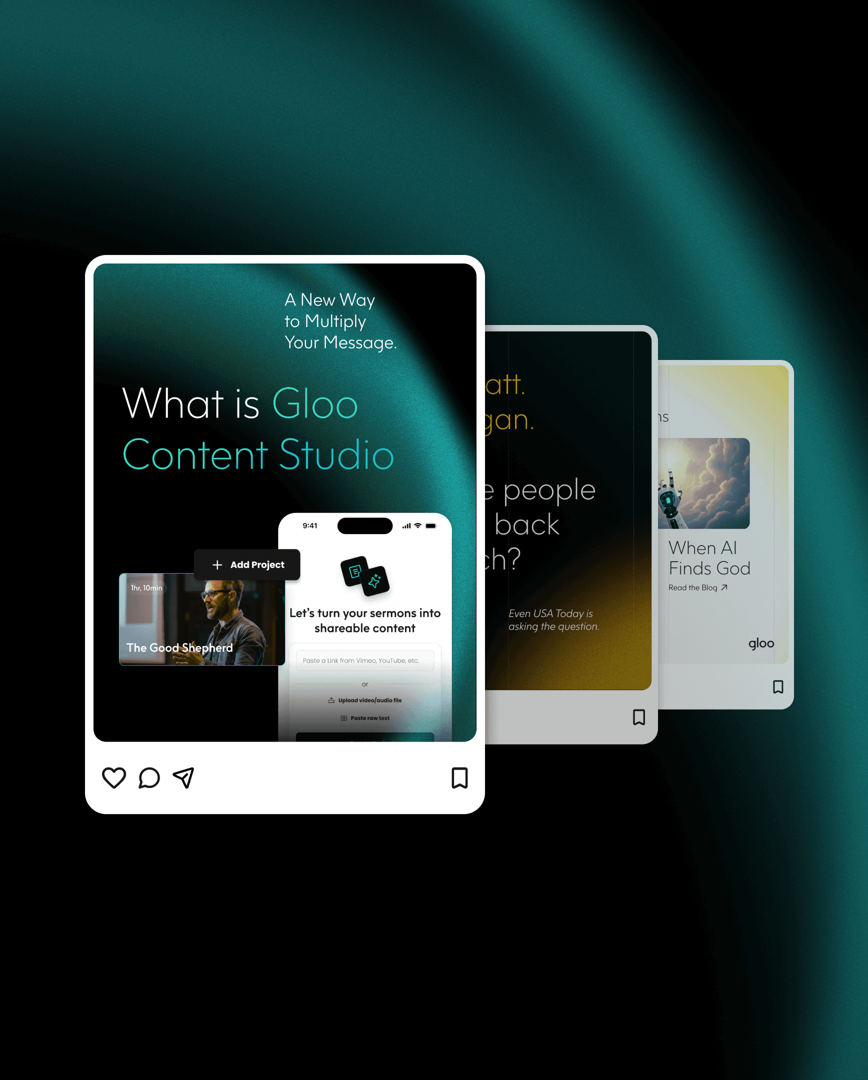 Gloo social media posts