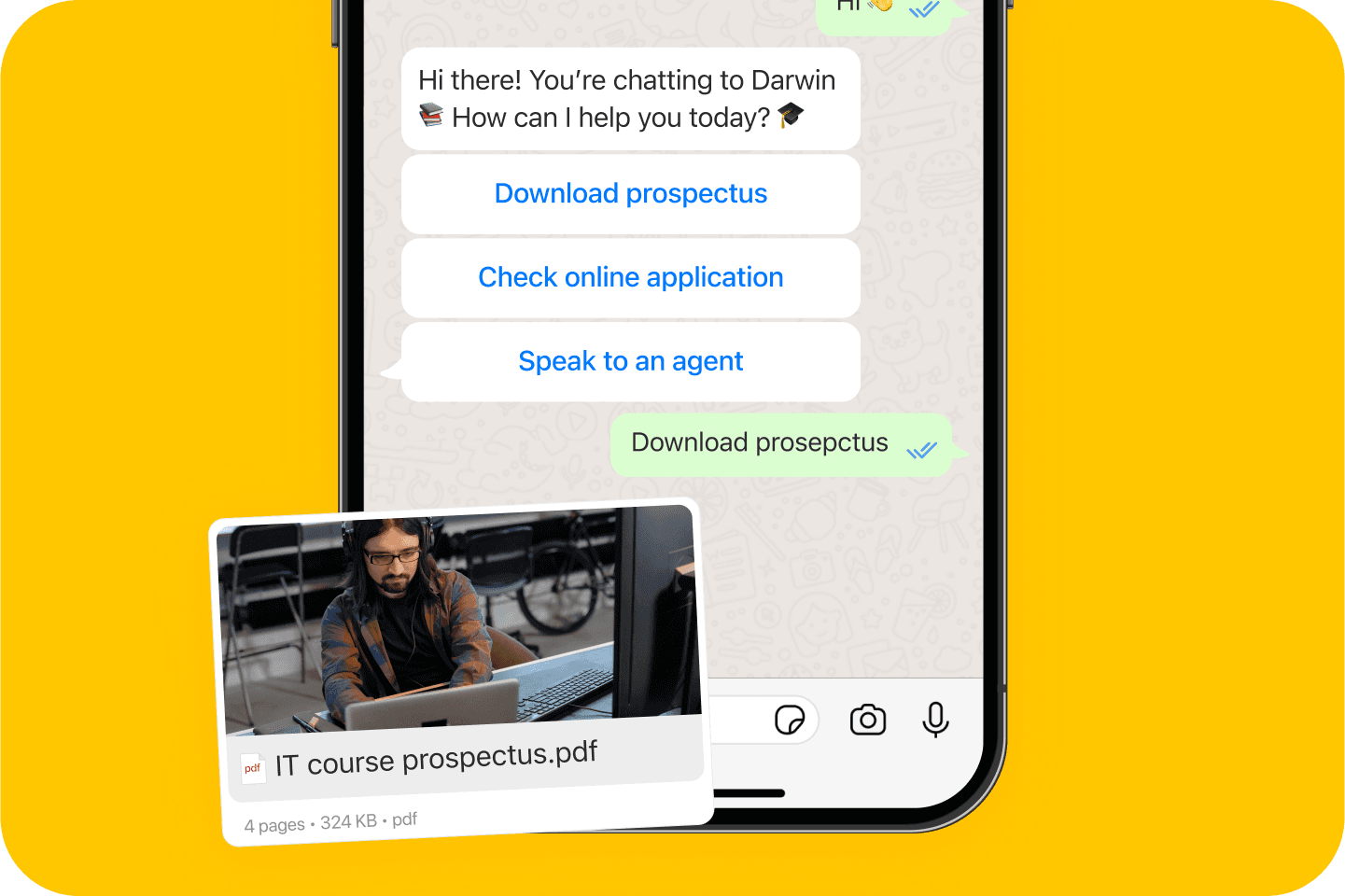 Chatbots on WhatsApp