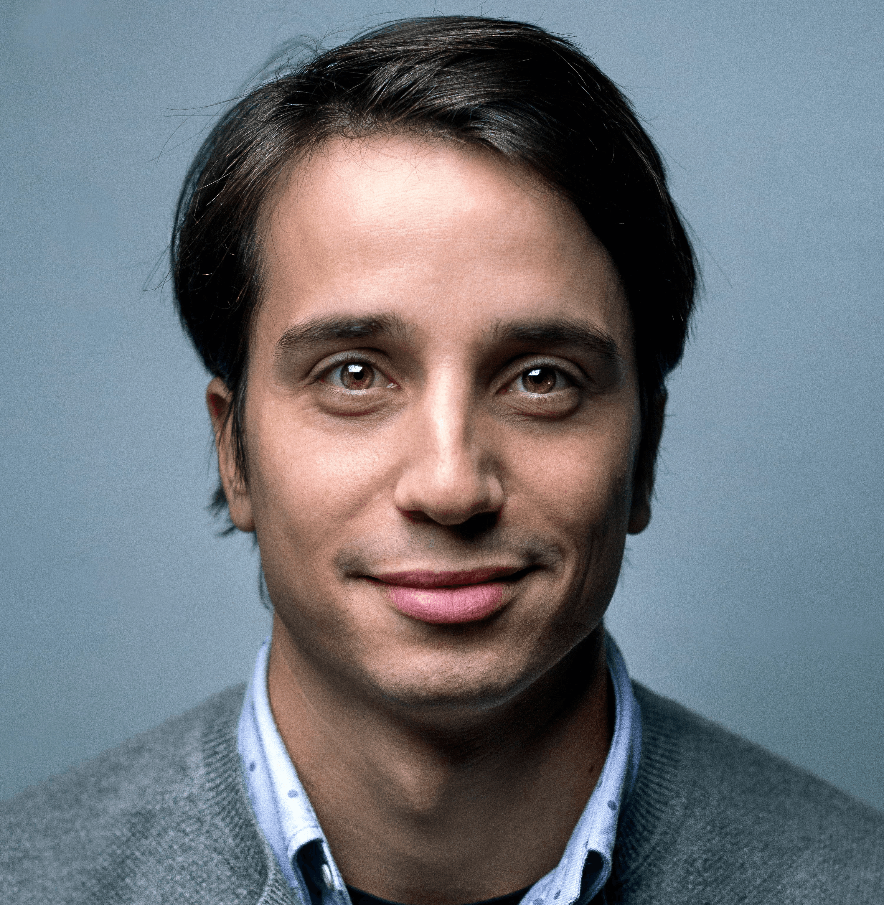 man wearing Henley top portrait