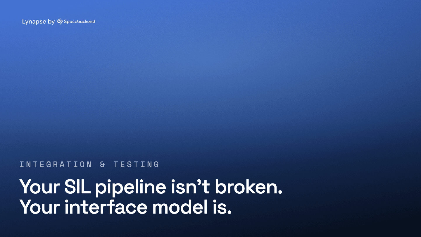 Your SIL pipeline isn't broken. Your interface model is.