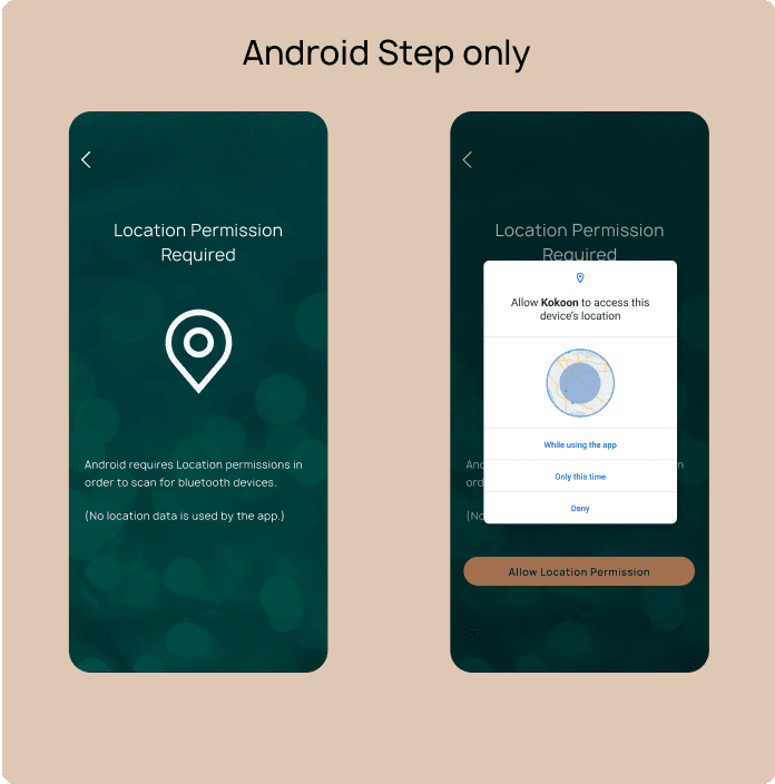 images of app account set up