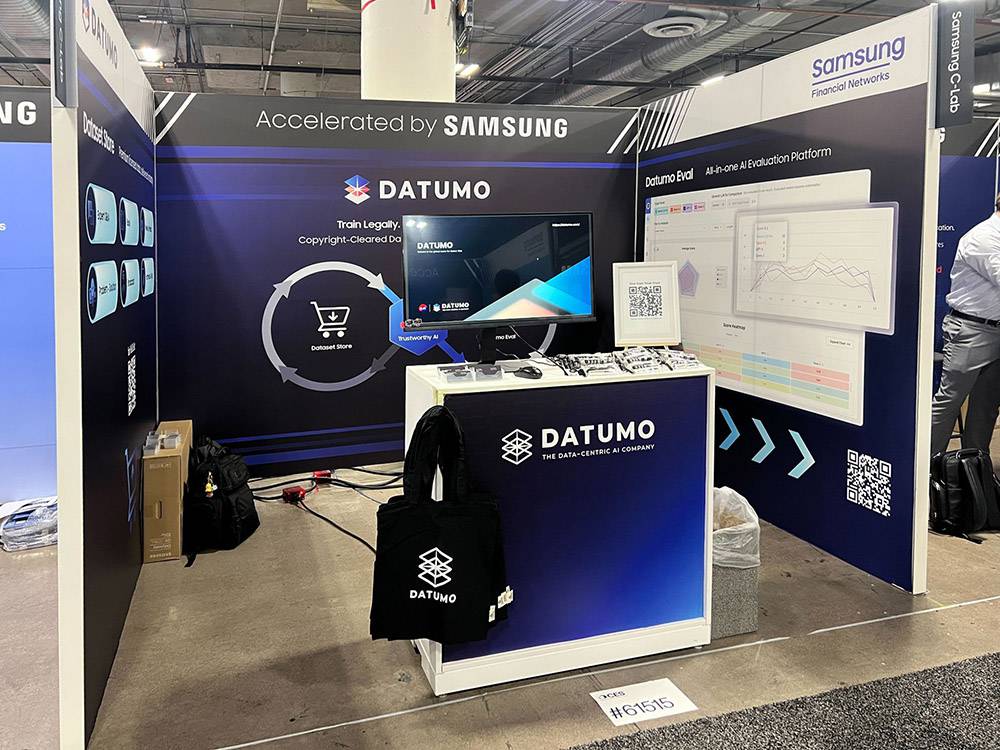 
셀렉트스타는 글로벌 브랜드 ‘다투모’로 CES 2026에 부스를 마련했다 / 출처=셀렉트스타
