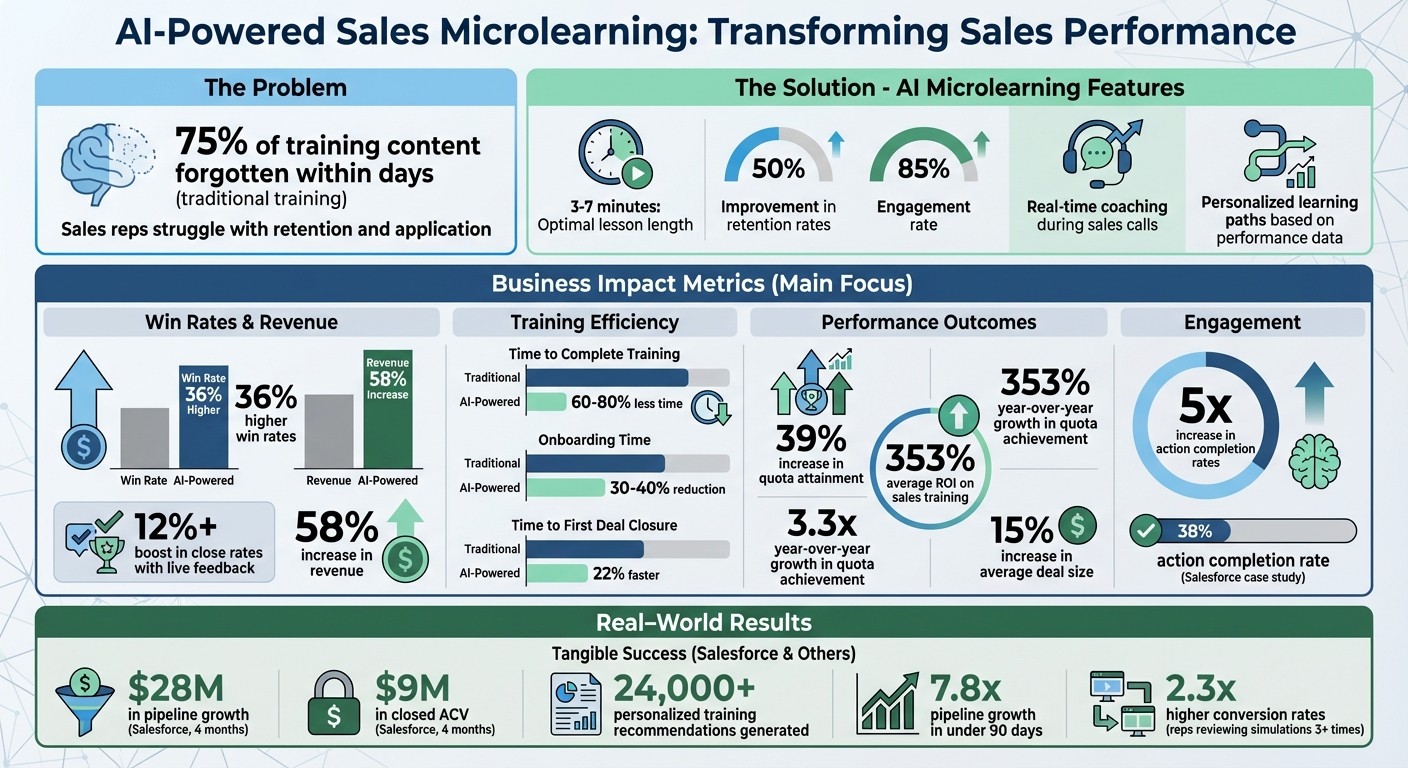 AI-Powered Sales Microlearning: Key Performance Metrics and Business Impact