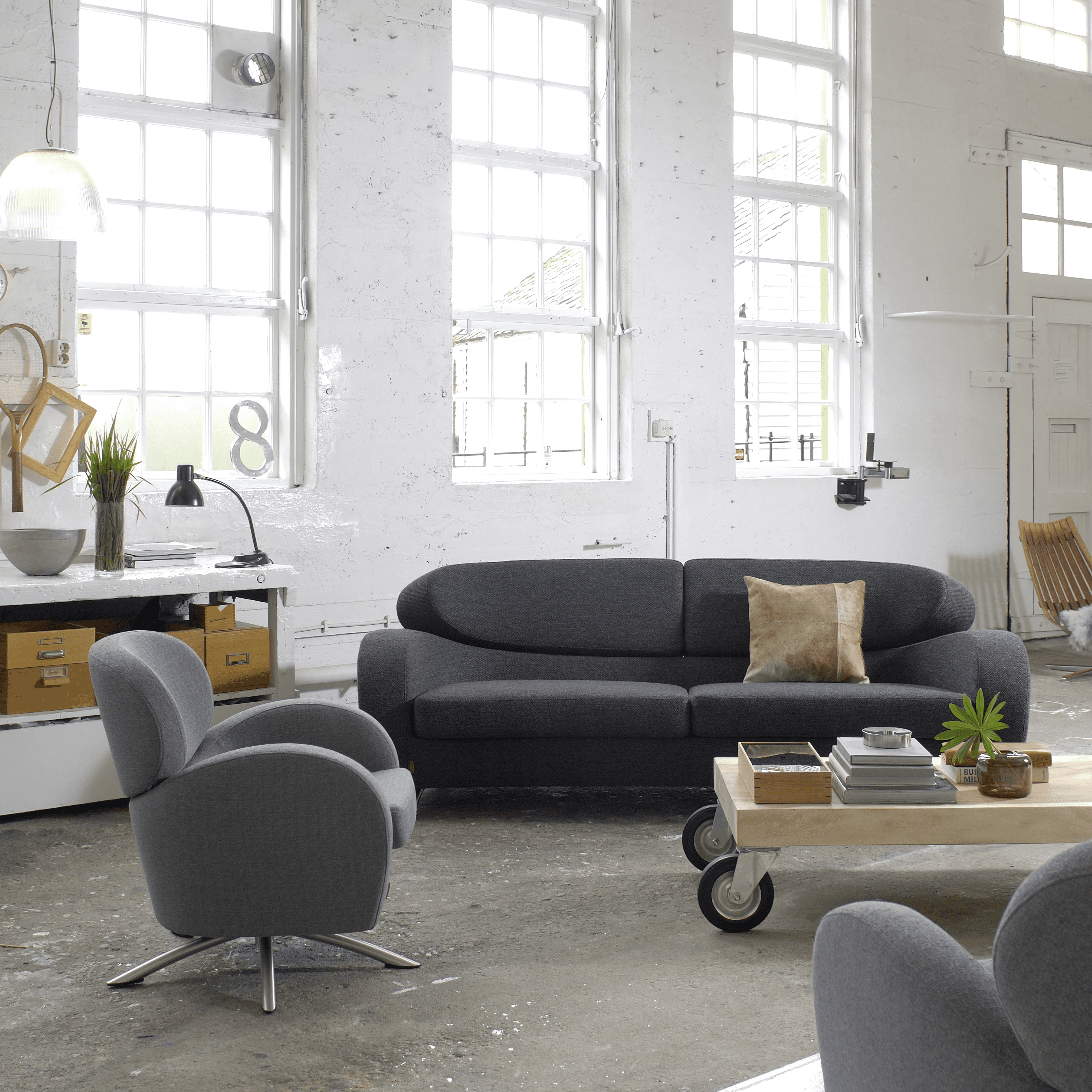 A close-up of a shelf with ceramic vases on it