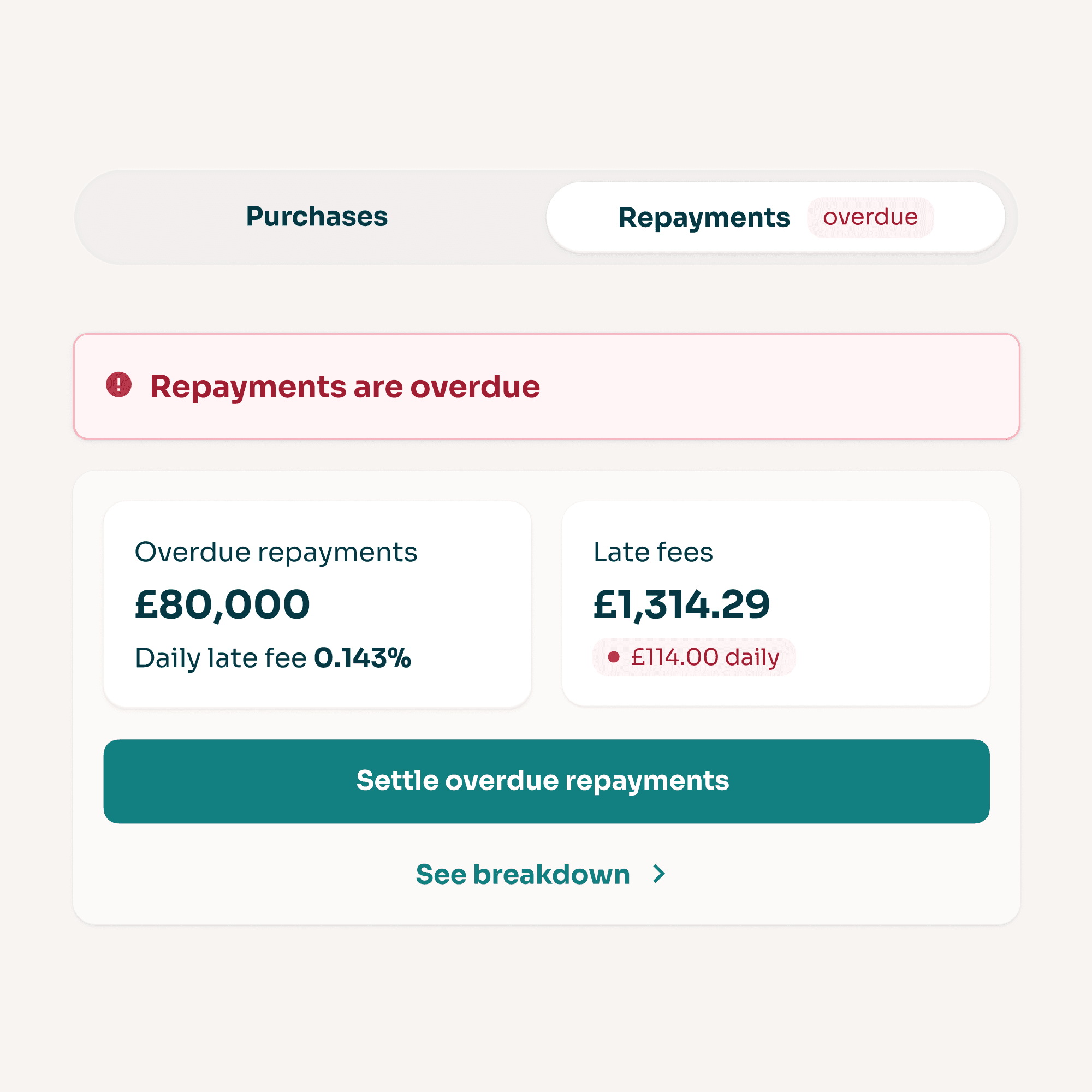 close up of the action component showing menu and score options