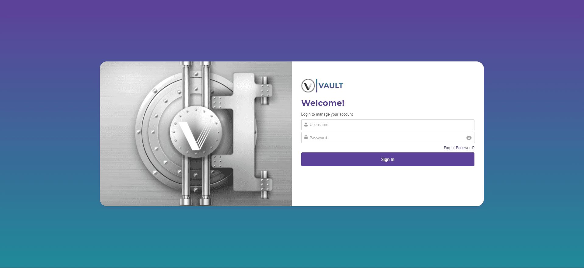 Vault login