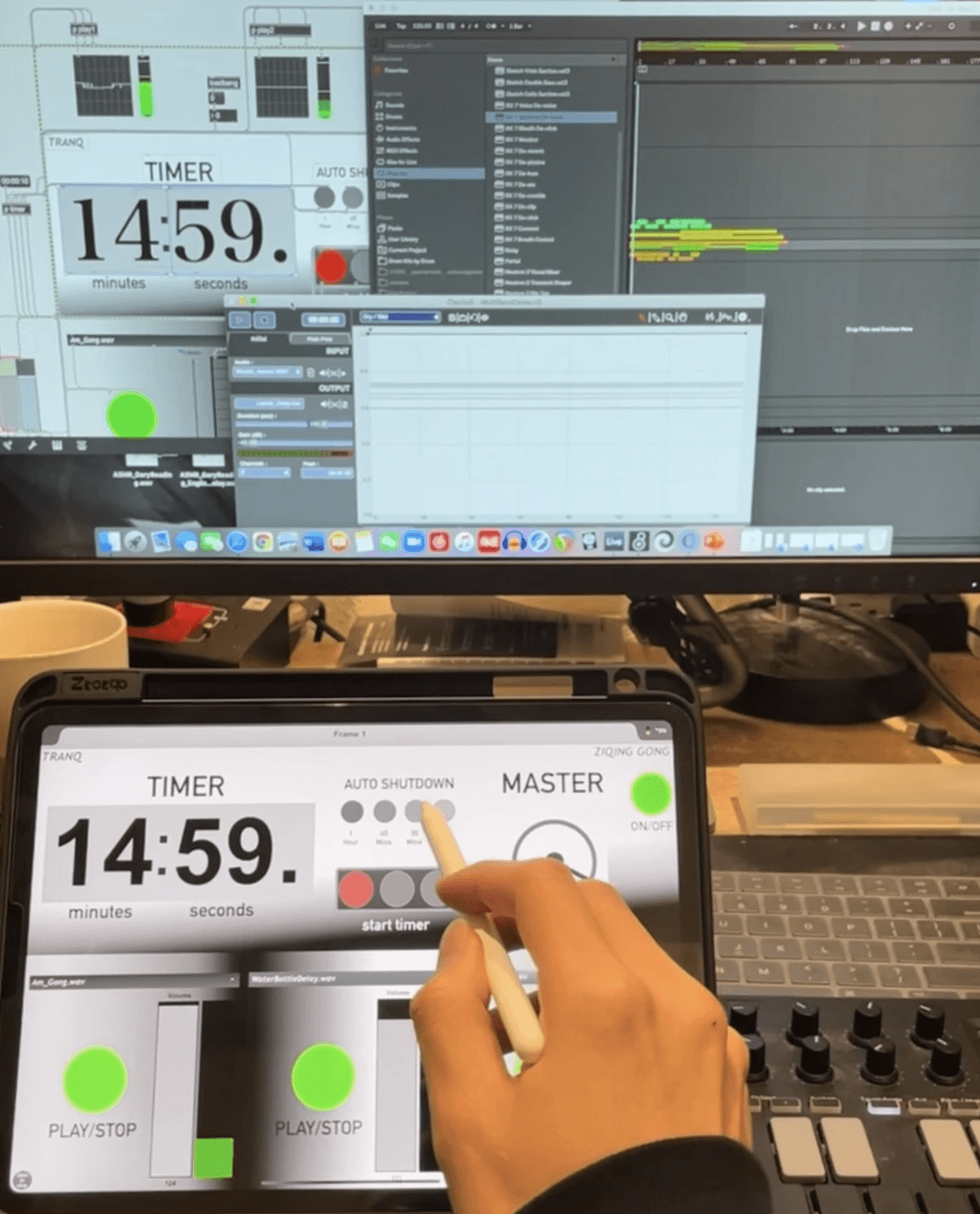 Single fresh lemon isolated on clean yellow backdrop