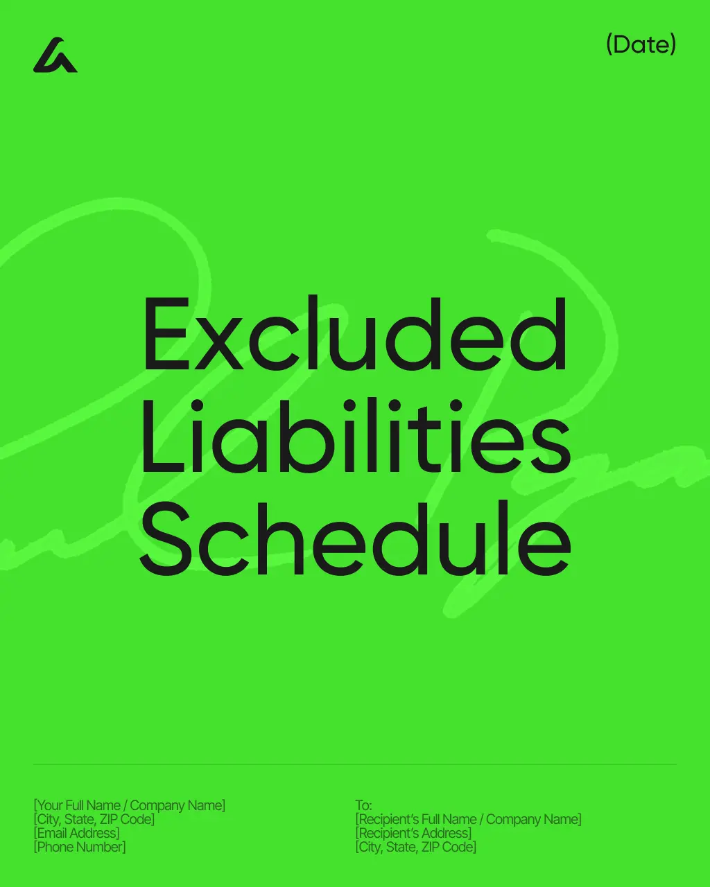 Excluded Liabilities Schedule