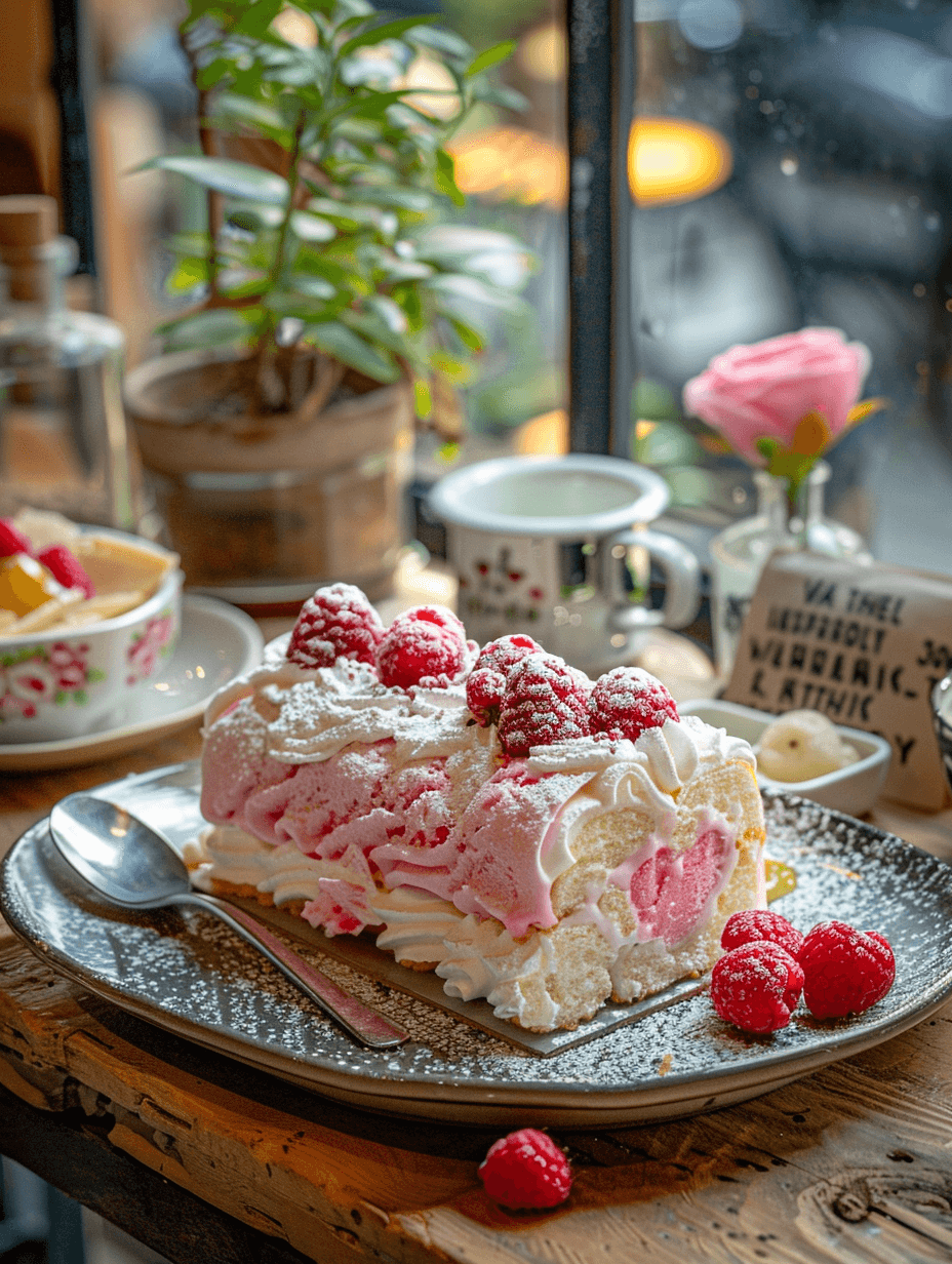 raspberry cream cake