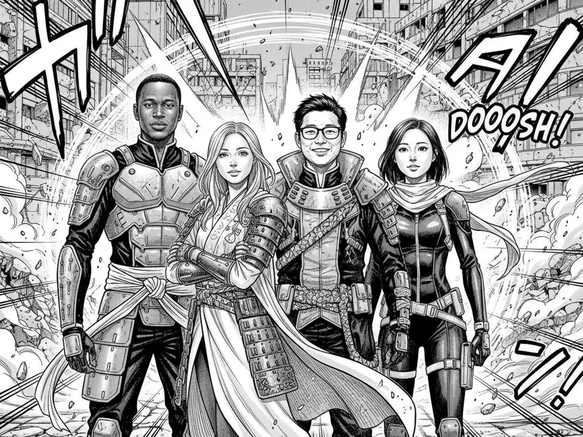 Transformation IA thème mangas - PhotoBooth AI