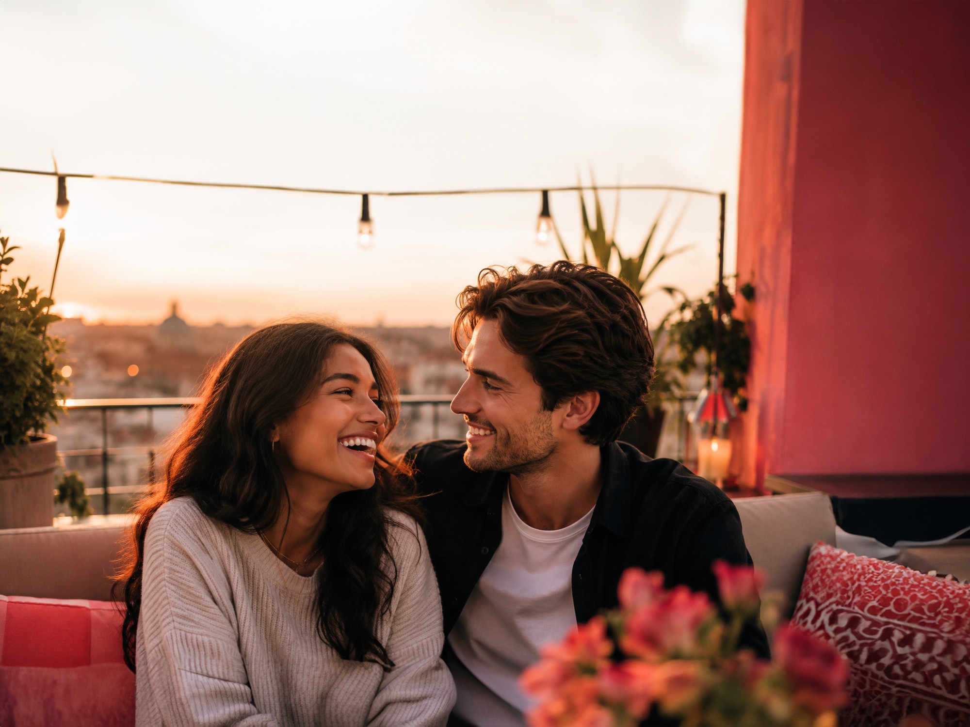 dating app couple