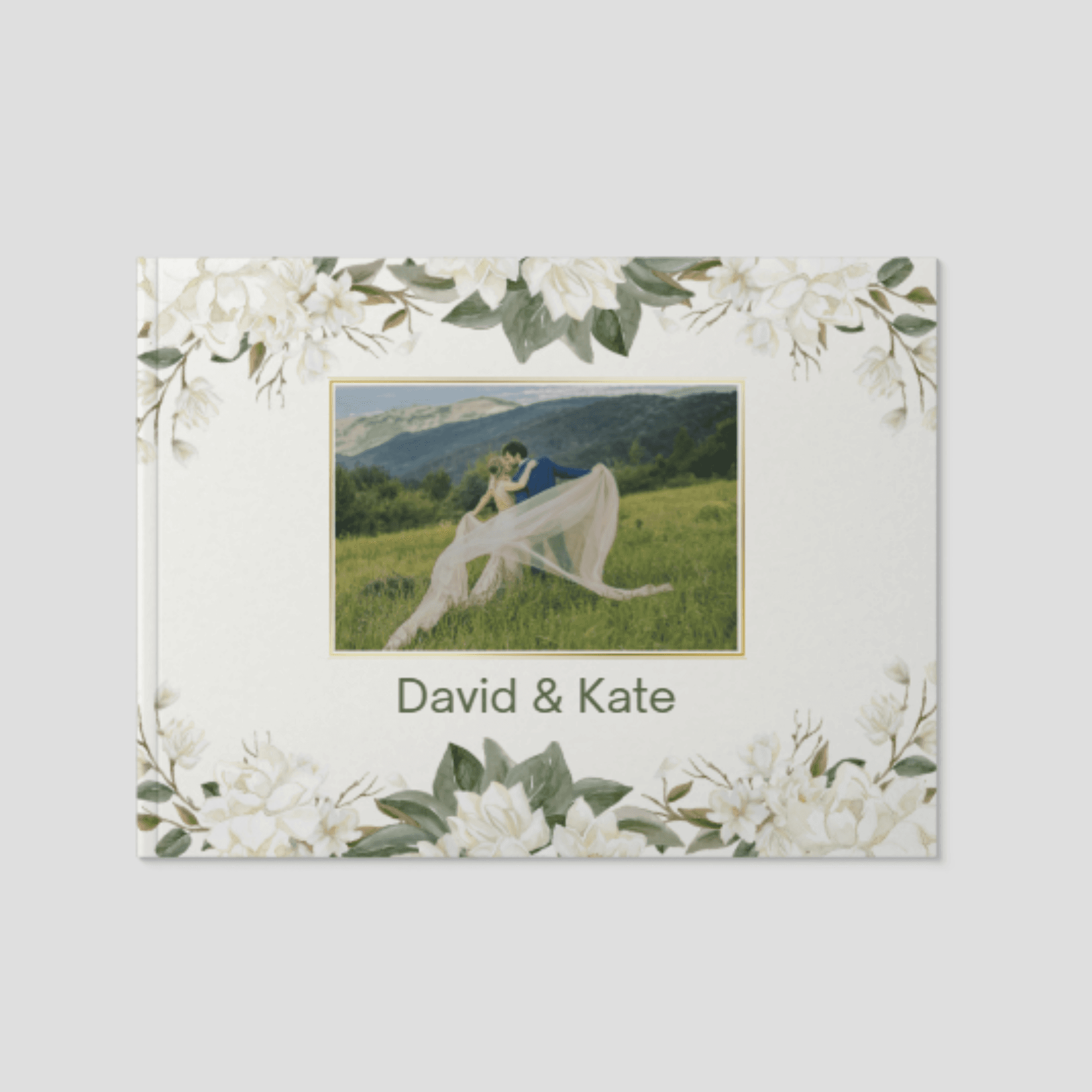 Custom wedding photo book made on Little Emotions