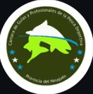 Logo de cámara de guías y profesionales de pesca deportiva