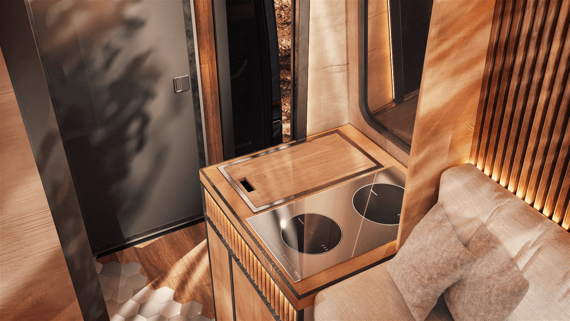 Smart layout, organized storage, intuitive workflow — arrive, relax,  and enjoy the trip.