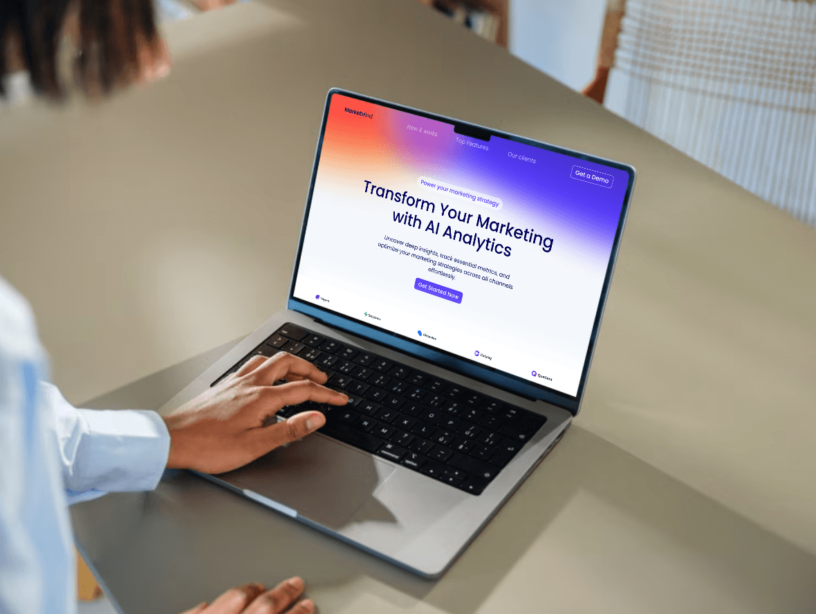 Project showcase laptop mockup