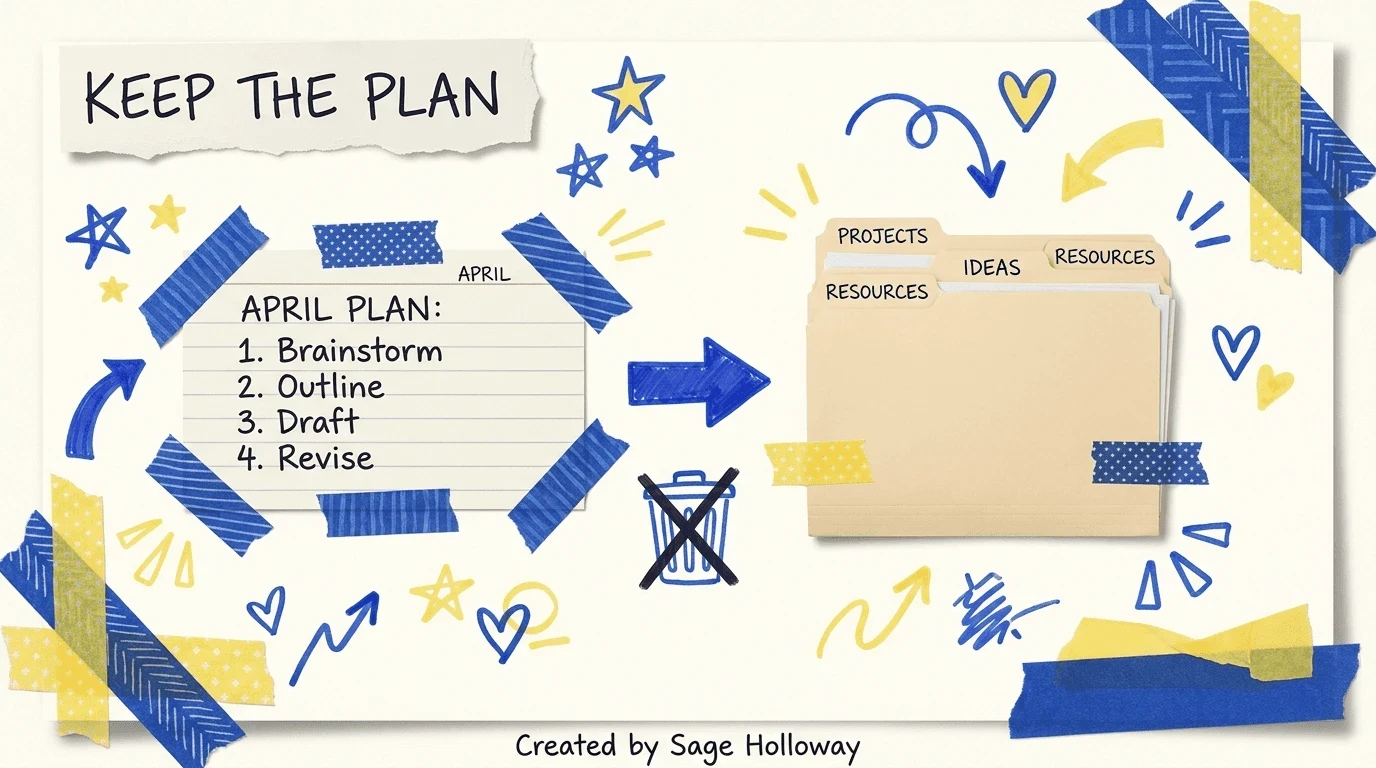 Keep the plan: Claude Code plan saved as a decision record beside project folders