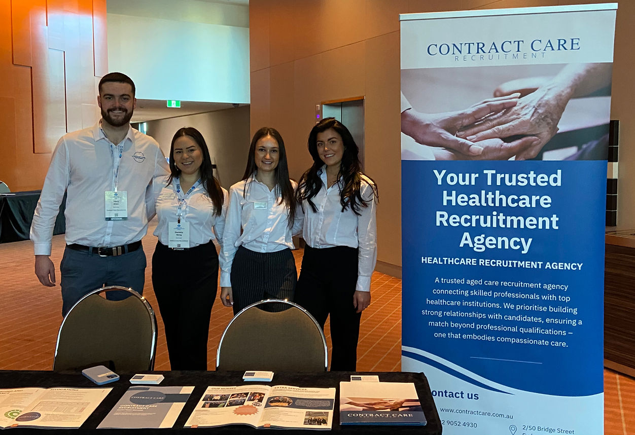The Contract Care Team meeting other Healthcare industry professionals in Adelaide, SA