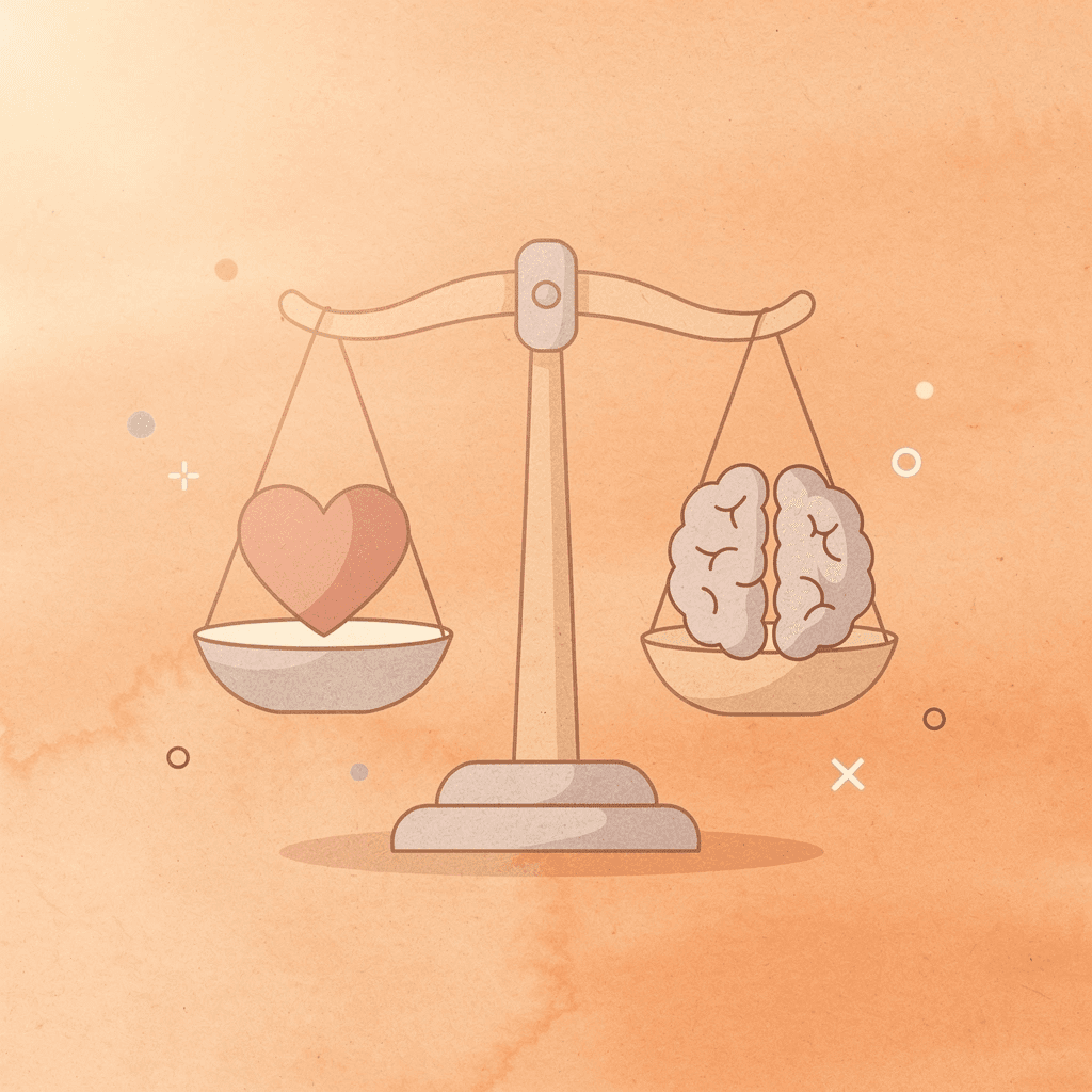 Scale comparing promises versus actual results
