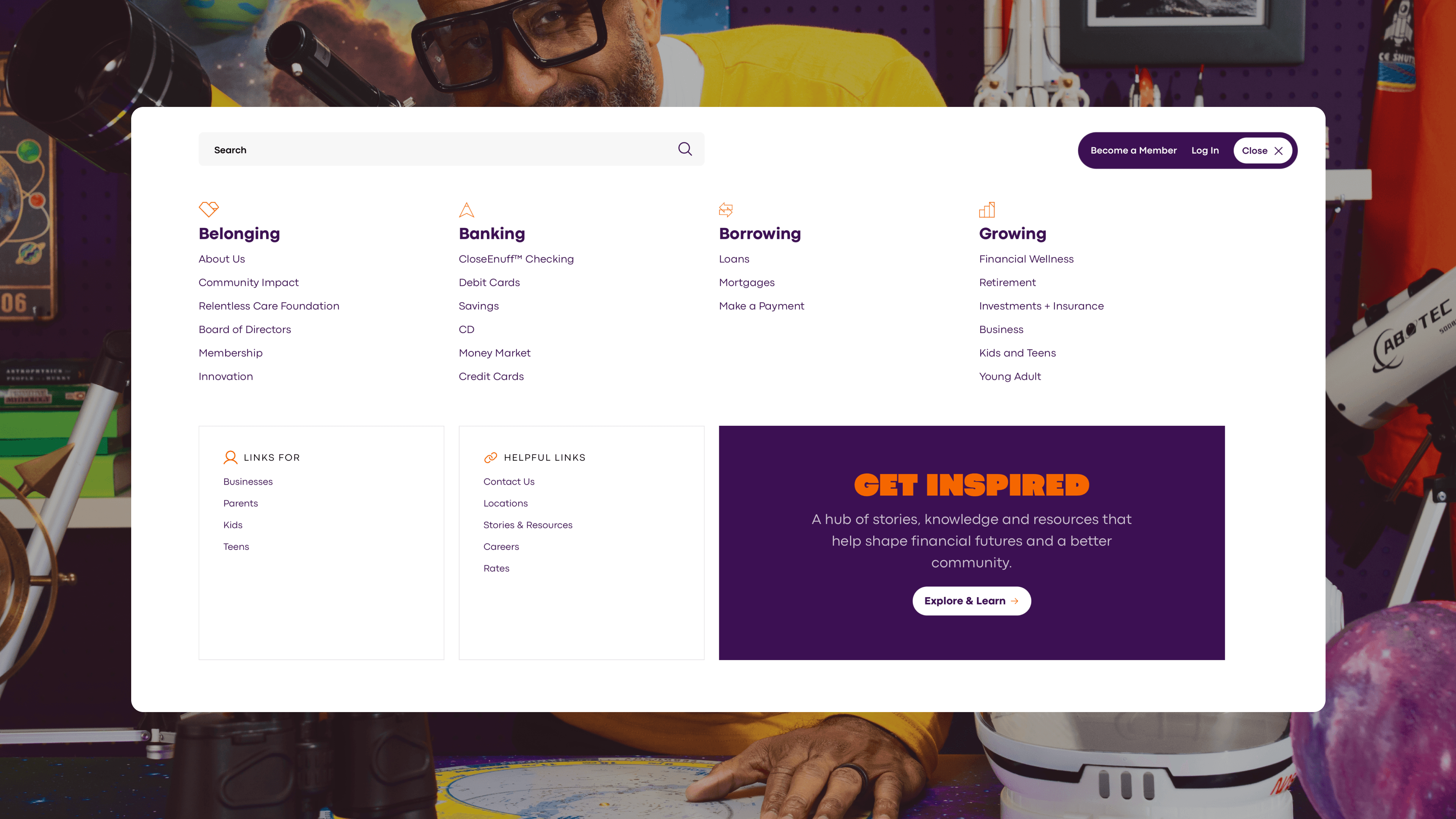 ORSA Credit Union - Menu by DEEO