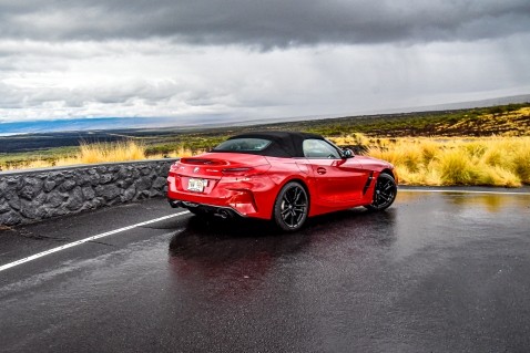 Red BMW Z4 For Rent on Big Island Hawaii