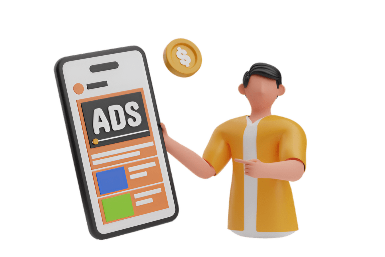 3d Digital ads icon