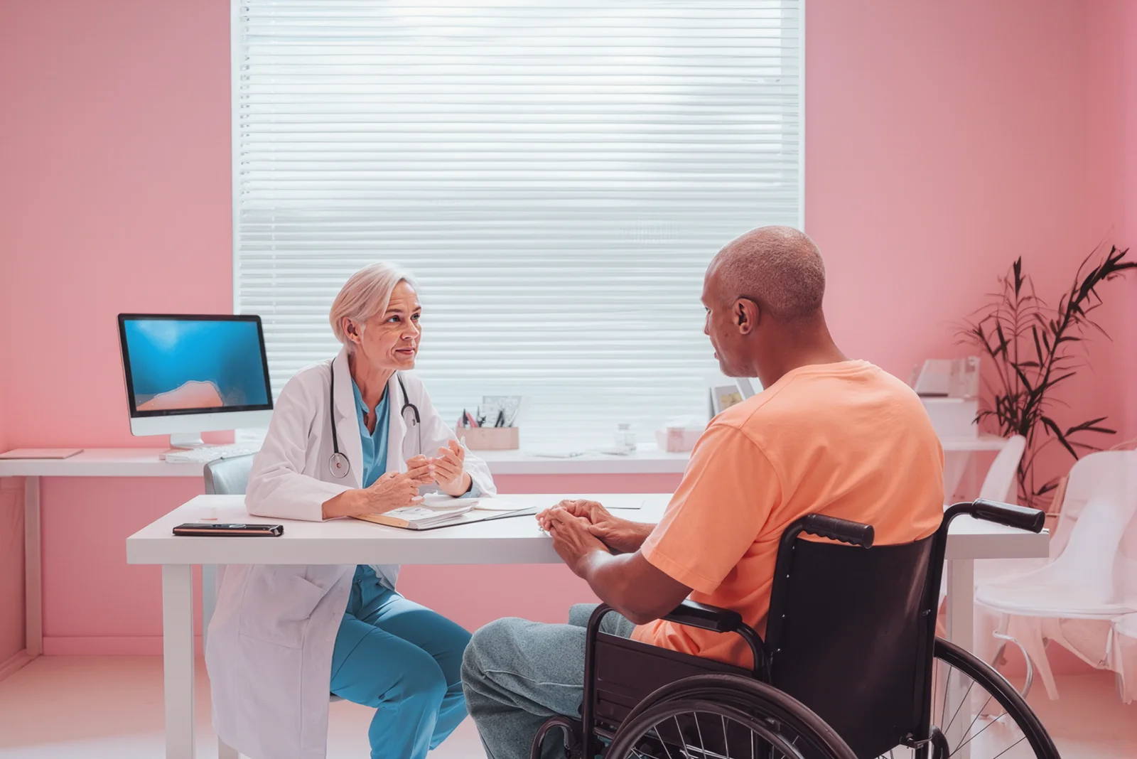 Collage of healthcare professionals collaborating, training, and meeting with patients, representing Synapti Health’s comprehensive value based care education and workforce development programs.