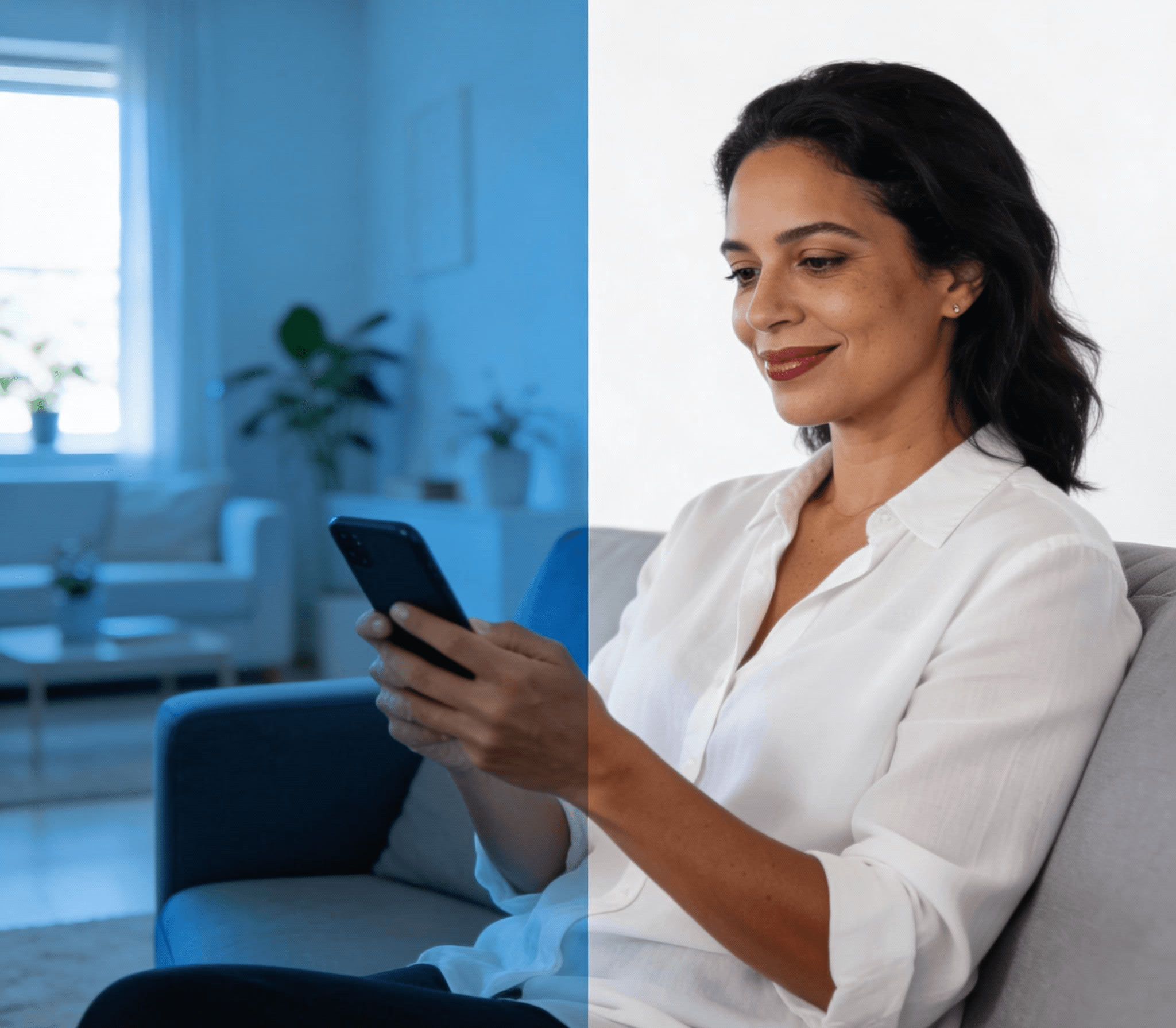person sitting in a chair in front of a man