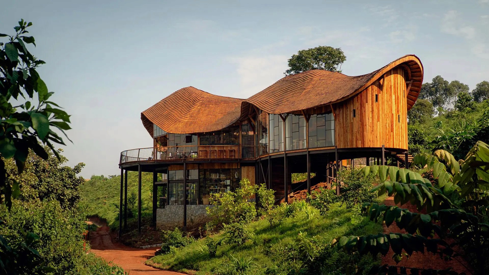 A cottage at the Erebero Hills Lodge