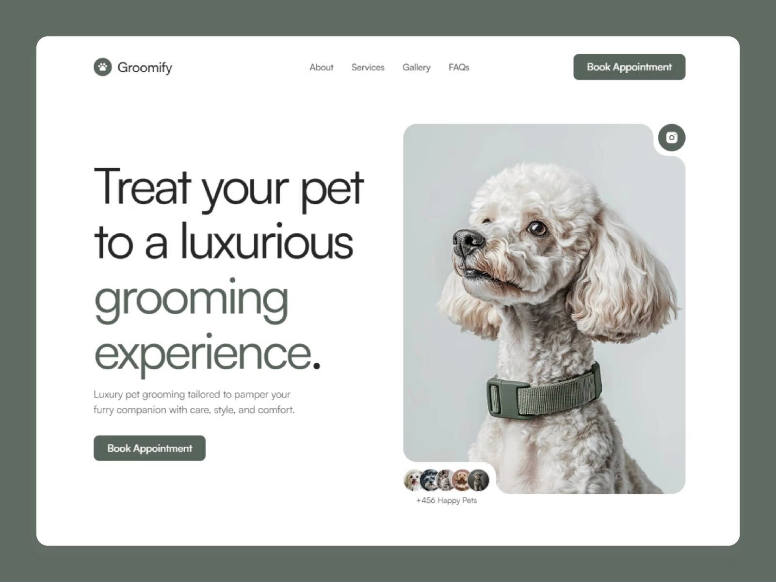 groomify luxury pet care template