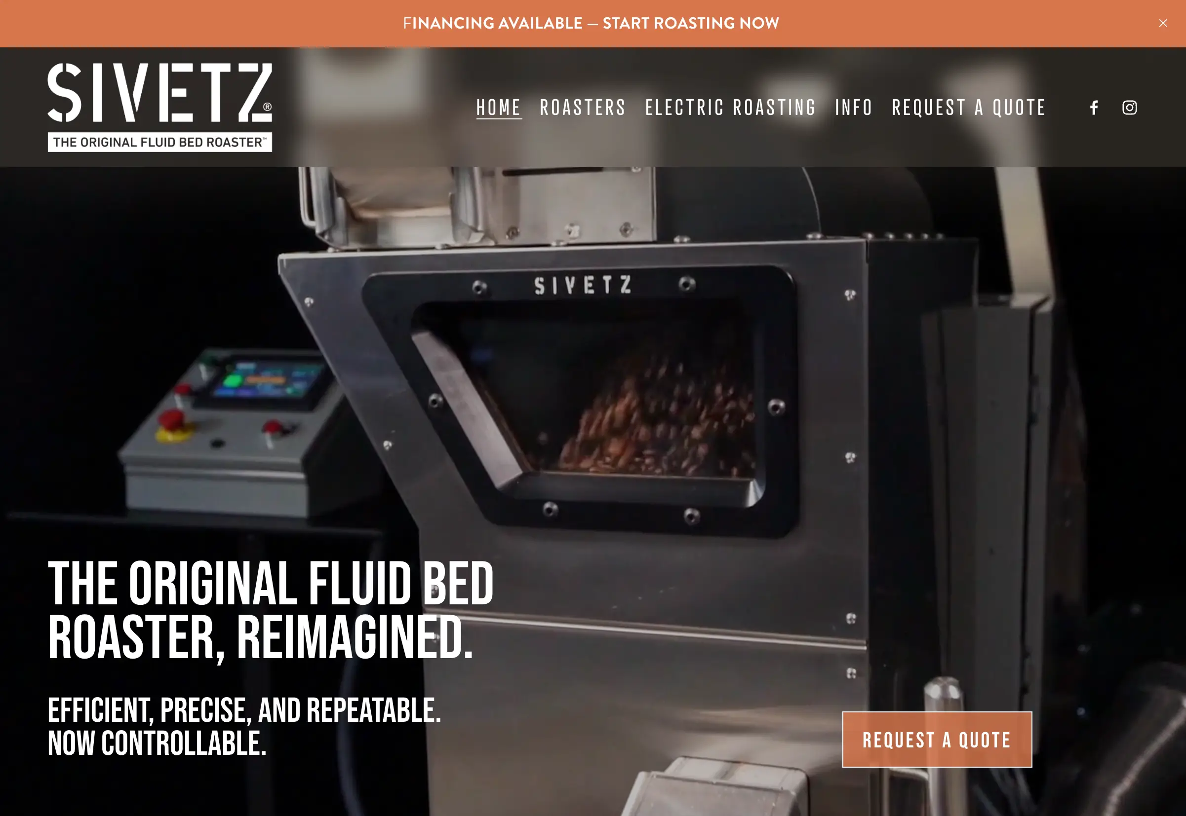 Coffee Brand Squarespace Design