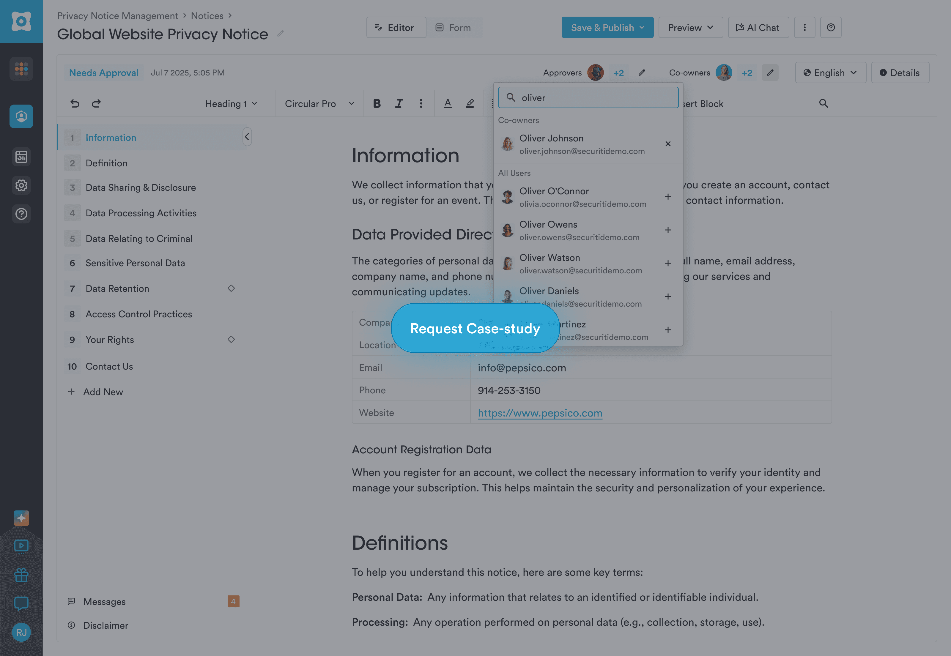 Securiti - A data protection and compliance platform