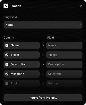 Notion CMS Plugin in Framer
