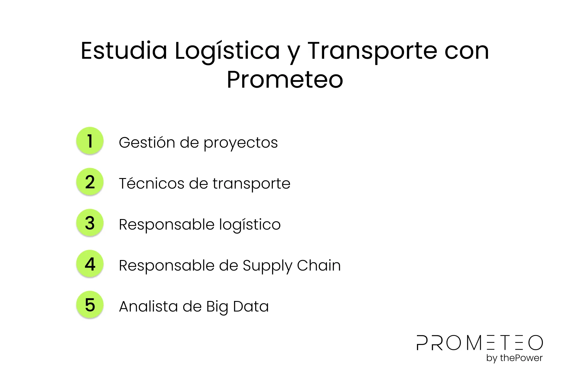 Estudia Logística y Transporte con Prometeo