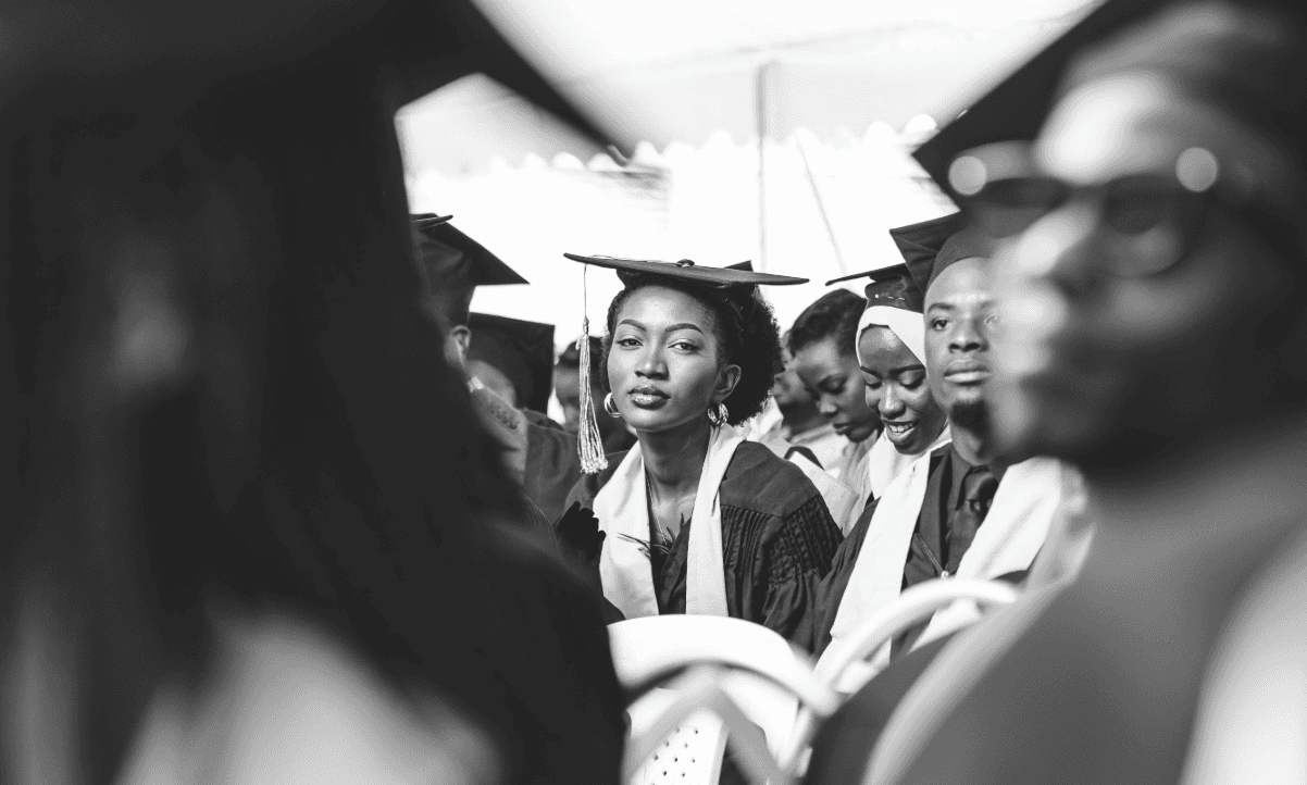 student at graduation