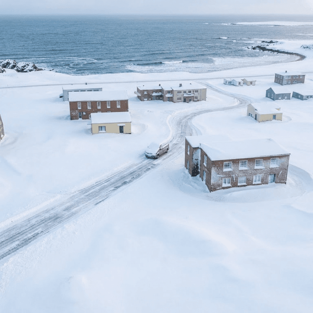 AI Generated snow training image for drone