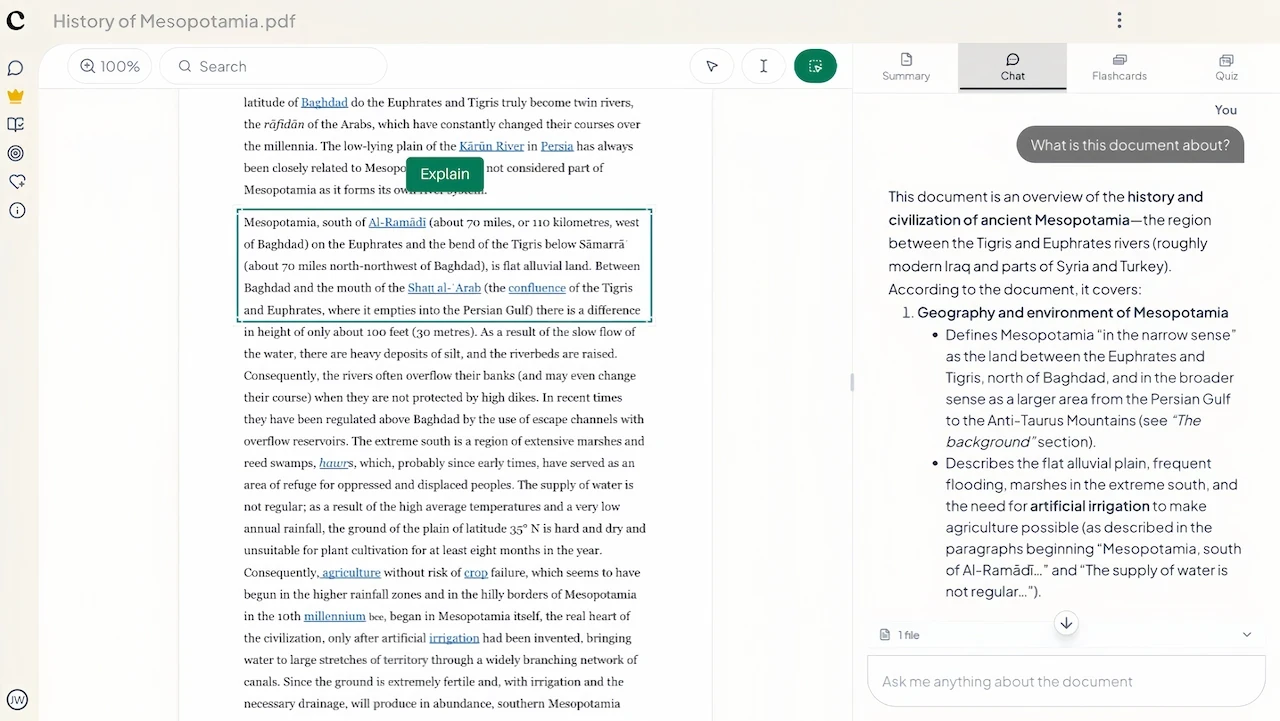 Text editor image on website